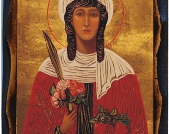 Saint Dorothea Greek Orthodox Russian Mount Athos Byzantine Christian Catholic Icon