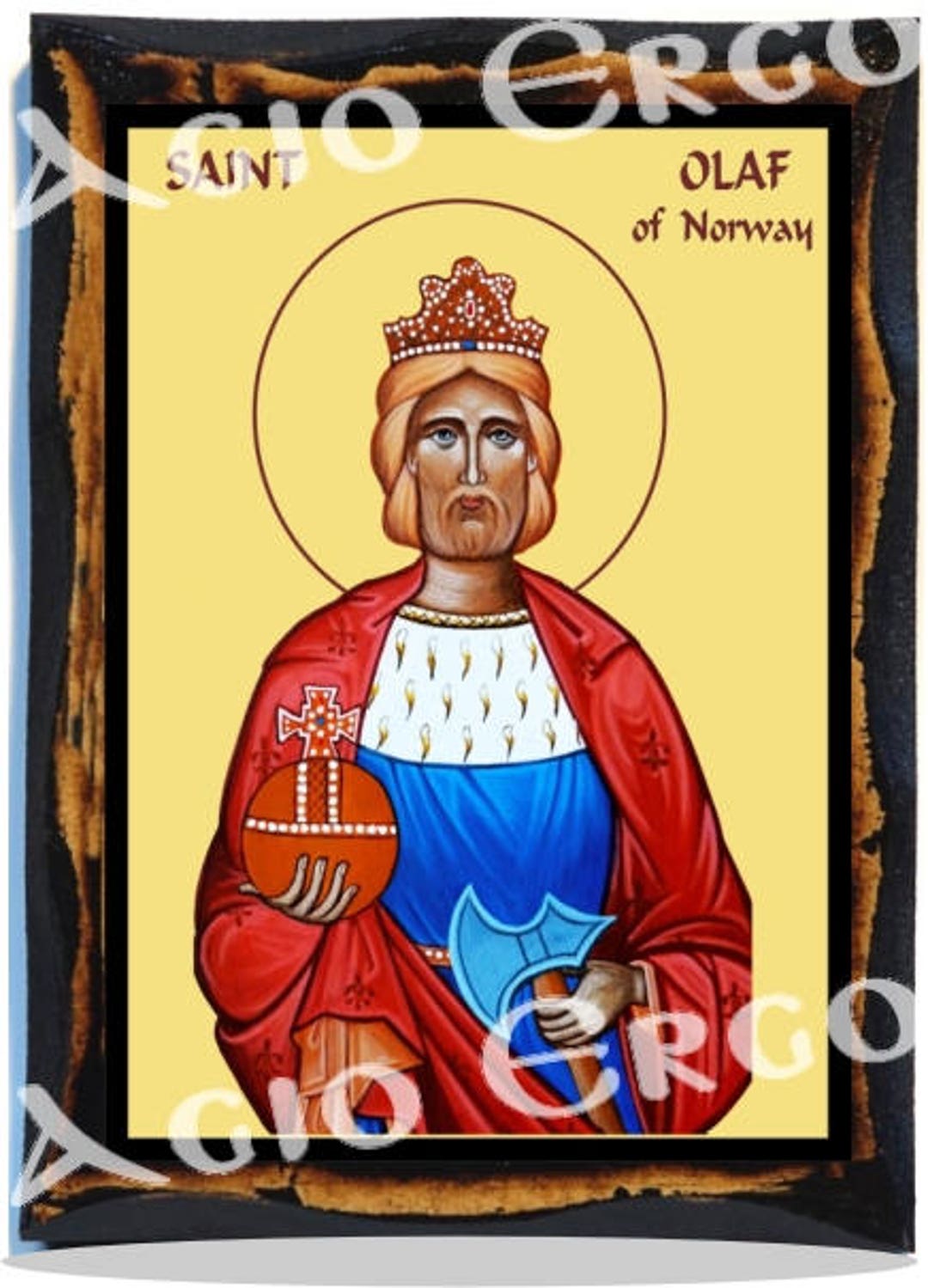 Saint Olaf II of Norway King of Norway Saint Olav II Etsy
