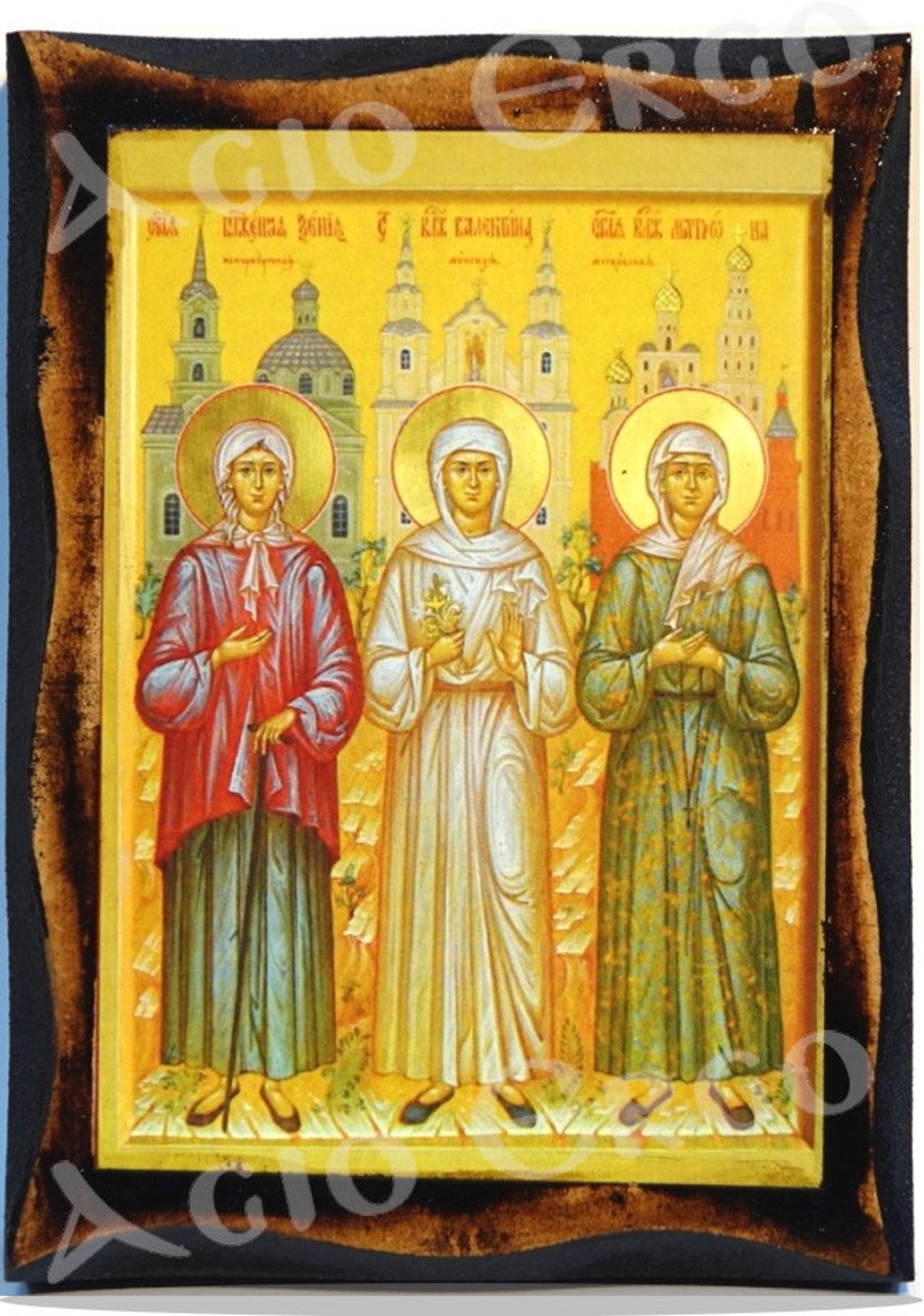 Saint Xenia of Petersburg,matrona of Moscow and Valentina of Minsk