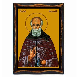 Saint Kenneth - Cainnech of Aghaboe - Saint Kenny - Saint Canice - Canizio di Kilkenny - Canice d&#39;Aghaboe - Cainnech von Aghaboe - Kanizjusz