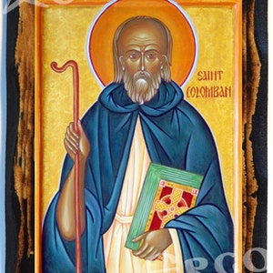 Saint Augustine Archbishop Of Canterbury Icon On Wood Etsy