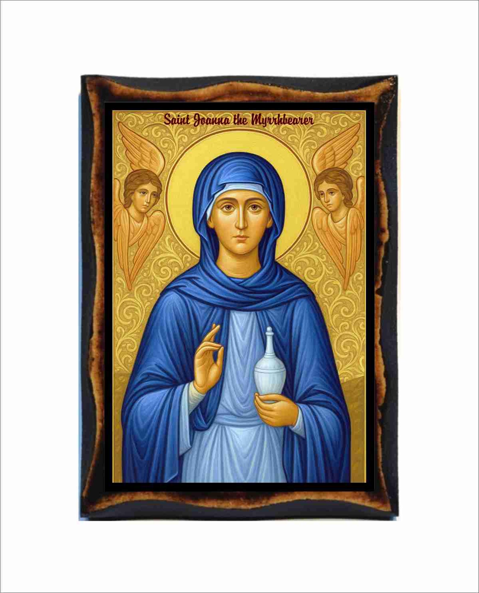 Saint Joanna Icon - Byzantine Art - Orthodox Catholic Holy Card on ...