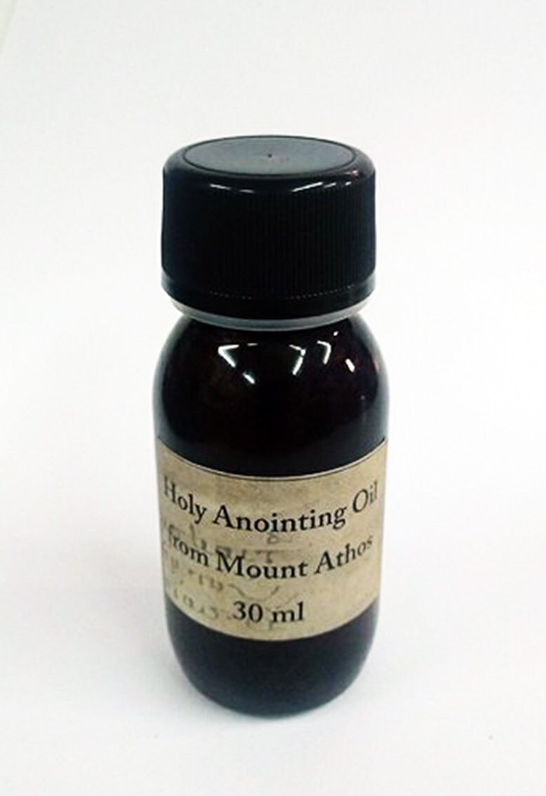  Generic Holy Anointing Oil from Mount Athos, Holy Myrrh,  Blessed Myron Consecrated Oil, Chrism Incense Healing Prayer Oil, Spiritual  gift, Red, Gold, Green, Brown : Home & Kitchen