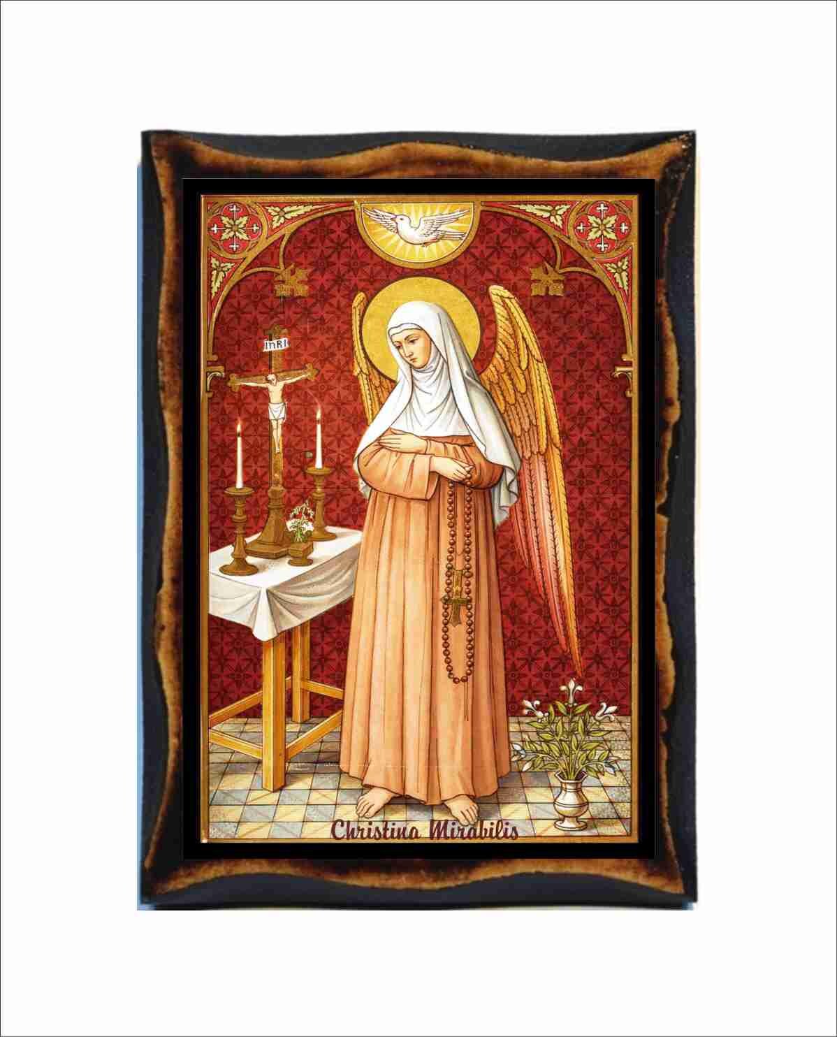 Saint Christina Mirabilis Icon - Byzantine Art - Catholic Holy
