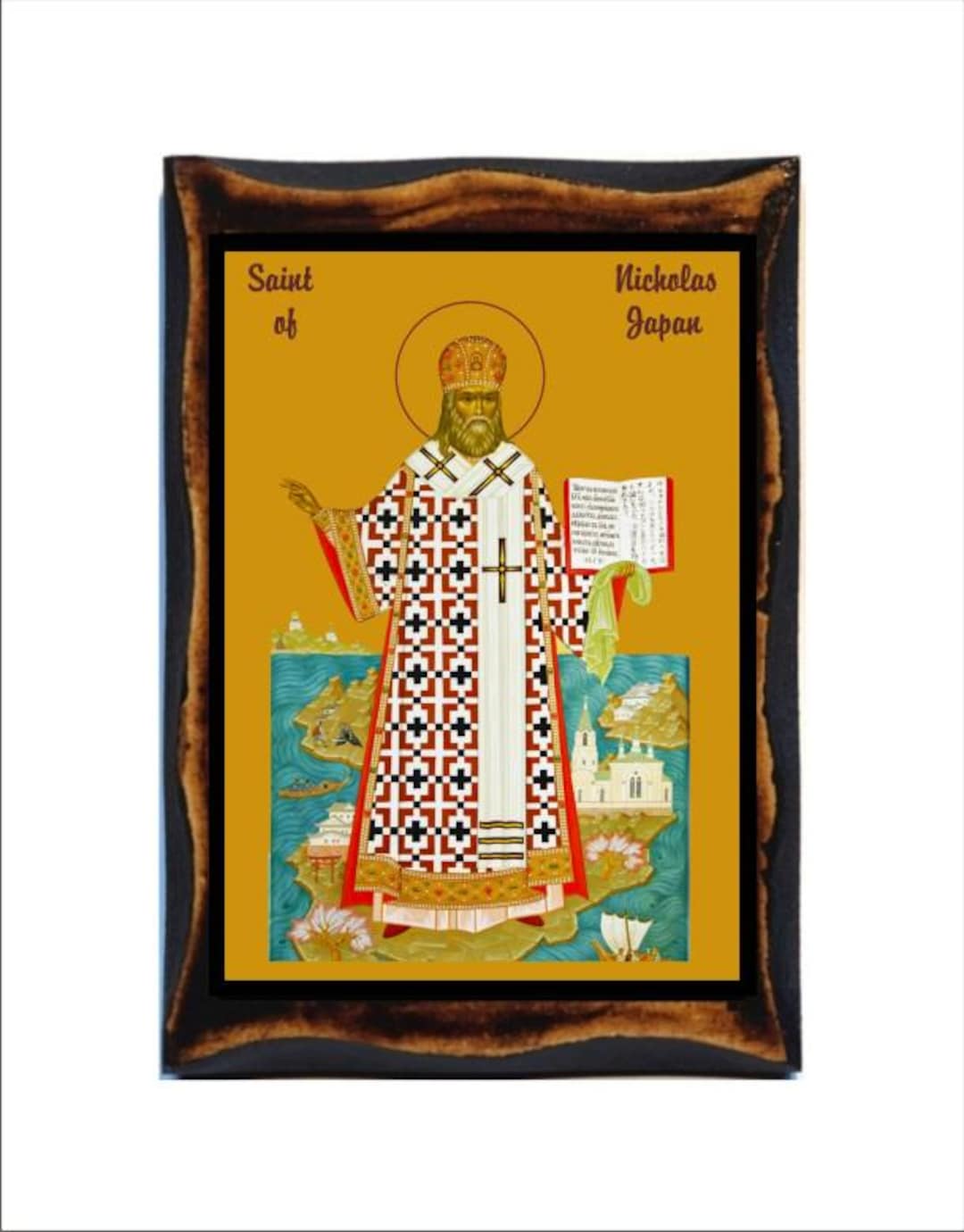 Nicholas of Japan Icon - Byzantine Art - Orthodox Catholic Holy
