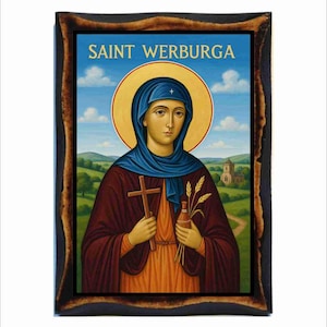 Saint Werburga - Saint Werburgh - Santa Werburga - Sainte Werburge - Santa Werburgh - Santa Verburga - Święta Werburga - Sankta Werburgh