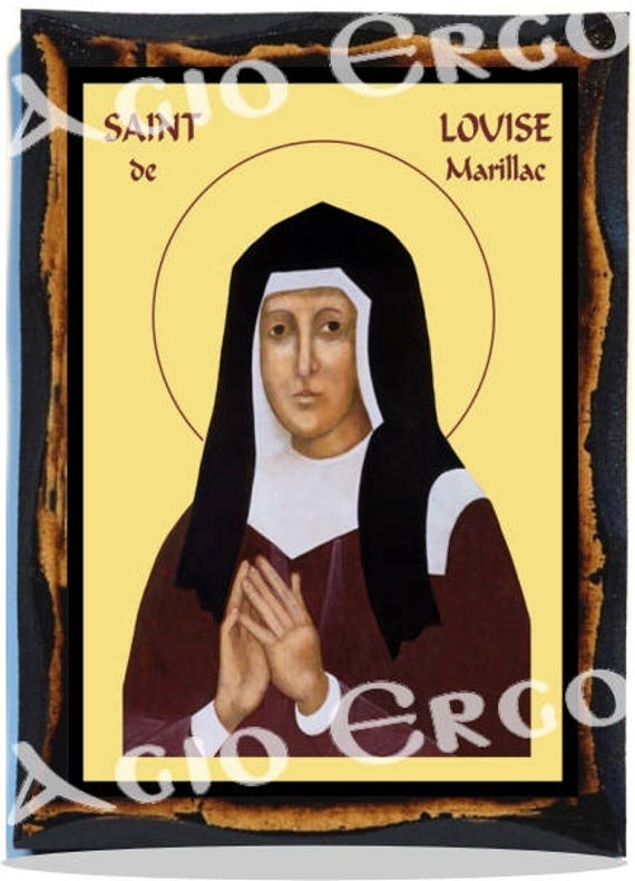 Saint Louise De Marillac Saint Louise Le Gras Christian Etsy