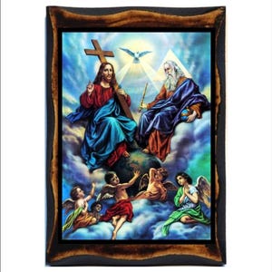 Holy Trinity - Anthropomorphous - Holy Trinity the Father, the Son and the Holy Spirit - Sainte Trinité - Trinidad - Triniteit - Trindade