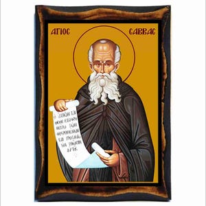 Sabbas the Sanctified - Saint Sabas - Saba Archimandrita - Sabas le Sanctifié - Sabas el Santificado - Sava cel Sfințit - Sabas -Savas -Saba