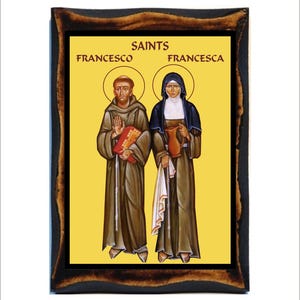 Saint Francesco d'Assise et Santa Francesca - Saint François - Saint Francisca - François de Rome - Santa Francesca - San Francesco