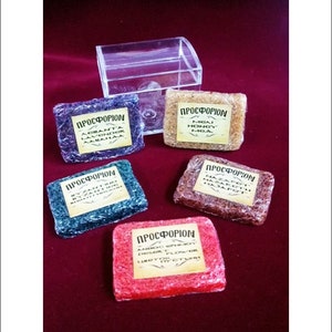 Handgjorda rökelsepastiller i harts: Ortodox, katolsk, bysantinsk (5 parfymer)