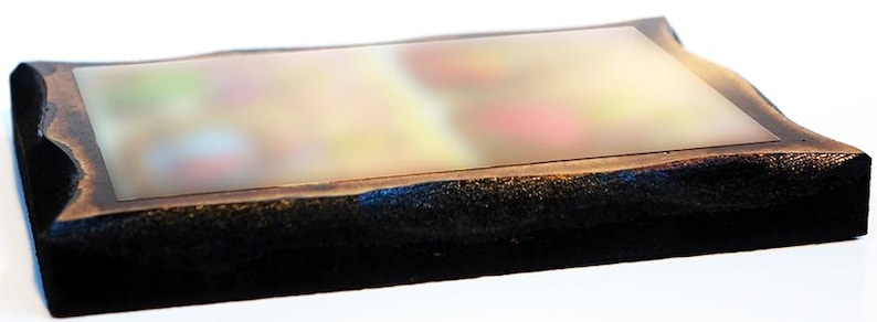 Icono de madera hecho a mano de San Moisés Negro con hoja de oro de 24 quilates imagen 6