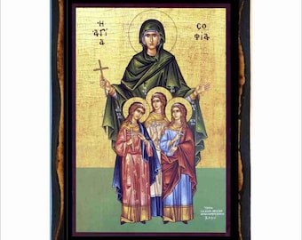Saint Sophia and the Holy Martyrs Faith, Hope, and Love - Sophia of Rome - Santa Sofia - Sophie de Rome - Sophia von Rom - Sophia von Rom