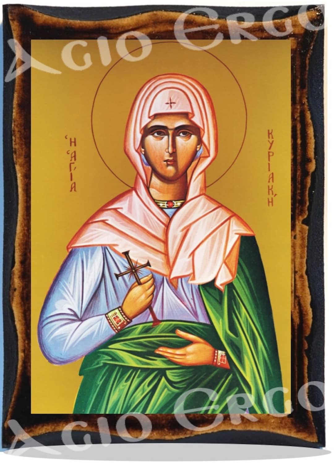 Saint Kyriaki Greek Orthodox Russian Mount Athos Byzantine Christian