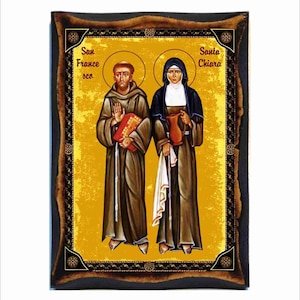 San Francesco en Santa Chiara - Sint Franciscus van Assisi - San Francesco d&#39;Assisi - Sint Clara van Assisi - Santa Chiara d&#39;Assisi