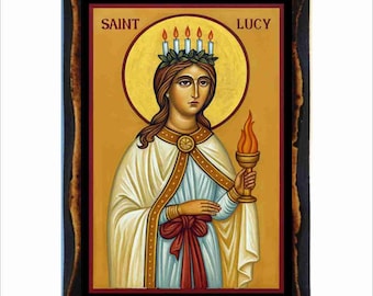 Icona di Santa Lucia Arte bizantina San Macario d'Egitto
