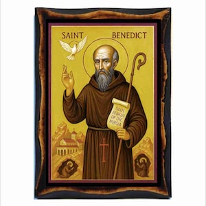 Saint Benedict - Benedict of Nursia - Benedetto da Norcia - San Benedetto - Benoît de Nursie - Benito de Nursia - Benedikt von Nursia