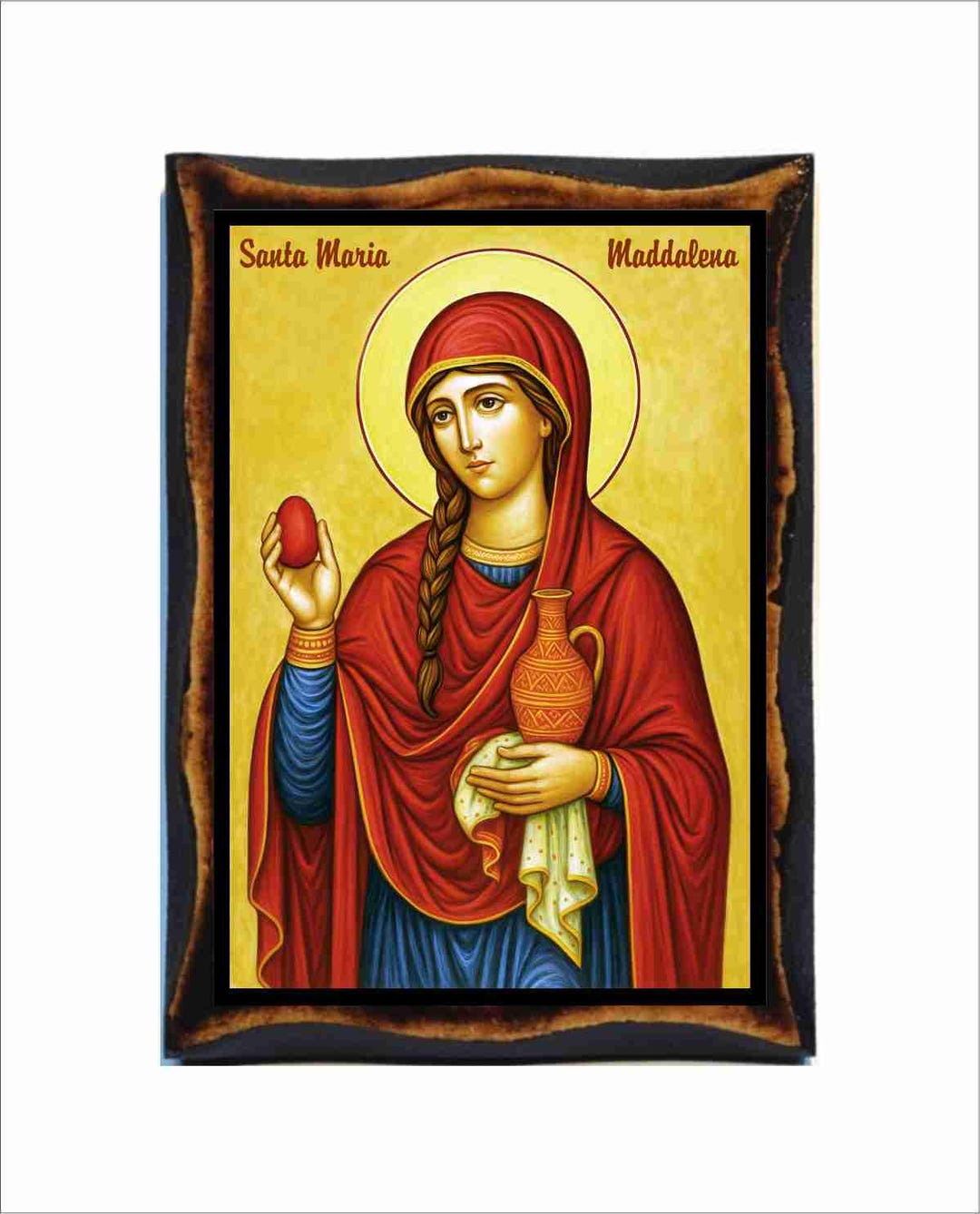 陶版画　マリア Mary Magdalene Placca 陶版画 マリア Mary Magdalene Placca 【公式通販】