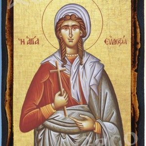 Saint Eydoxia  Greek Orthodox Russian Mount Athos Byzantine Christian Catholic Icon