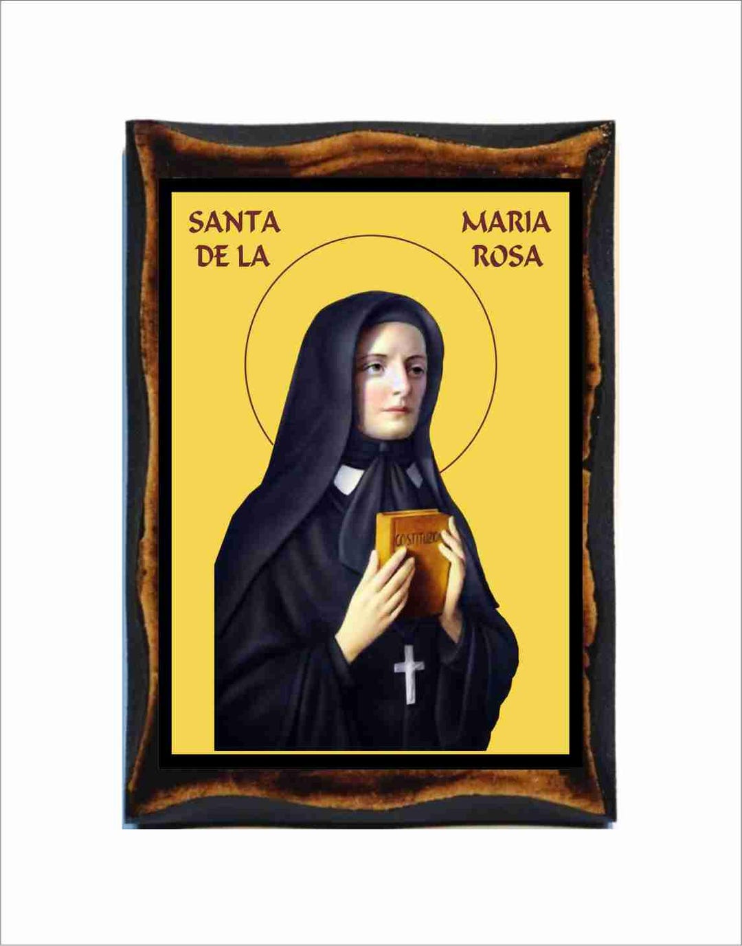 Saint Maria Crocifissa Di Rosa - Catholic Holy Card on Handmade