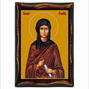 Saint Emíly - Emmelia of Caesarea - Sainte Emilie - Saint Emilia - Santa Emilia - Emilia din Cezareea - Emilie de Césarée - Emíly - Emilie