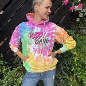 Vintage Raglan Purple Hooded Sweatshirt Colored Cotton Hoodie Hoodies for Women Acid Wash Hoodie Medium size Sweatshirt