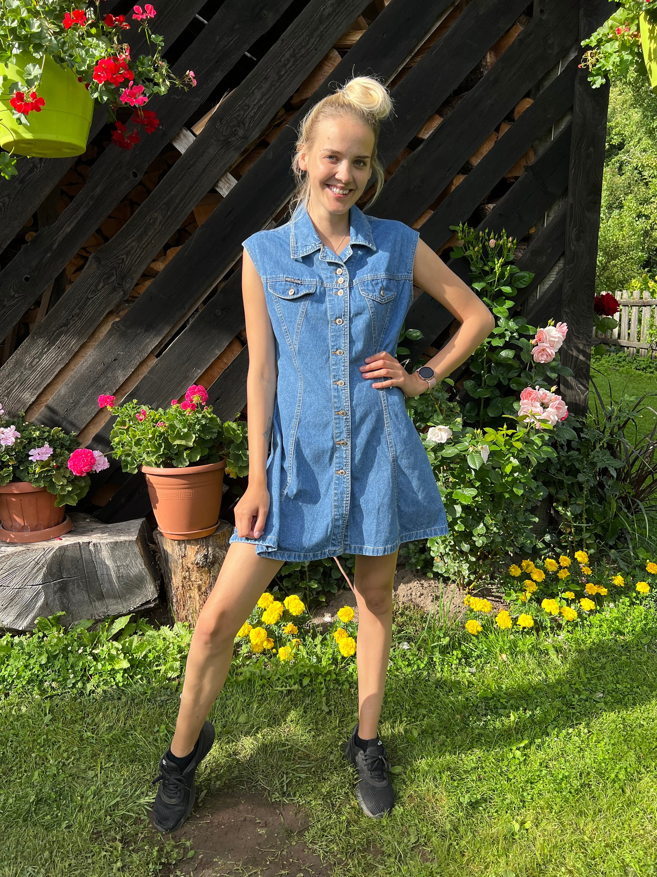 Cowgirl top denim dress