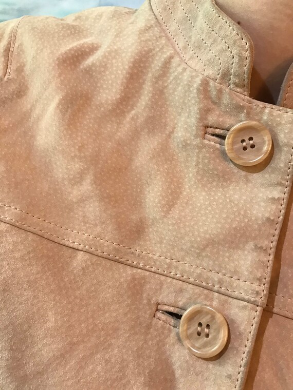 Light Brown Suede Leather Jacket Beige Western St… - image 5