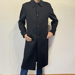 Vintage Made in Tyrol PISCHL Businessman Coat Gray Schurwolle Coat Mens Tweed Coat Dark Gray Classic Gentleman&#39;s  Hugo Boss Size Large