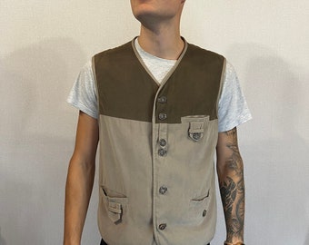 トップス Euro Vintage Tyrolean Suede Vest Austrian Suede Vest, Trachten Leather Vest, Men Oktoberfest