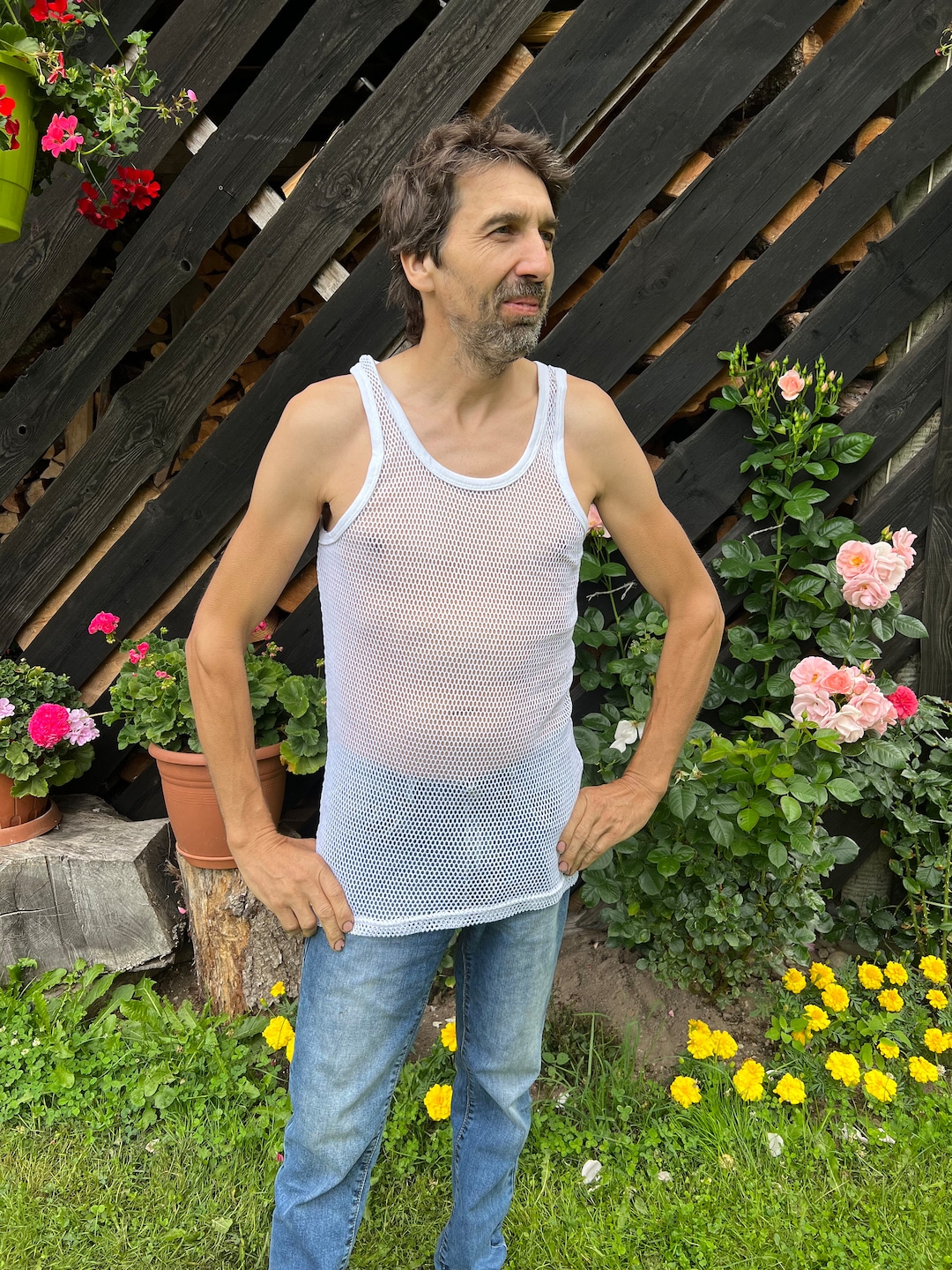 トップス 80s- White see-through shirt il_1080xN.4044000886_klkx.jpg