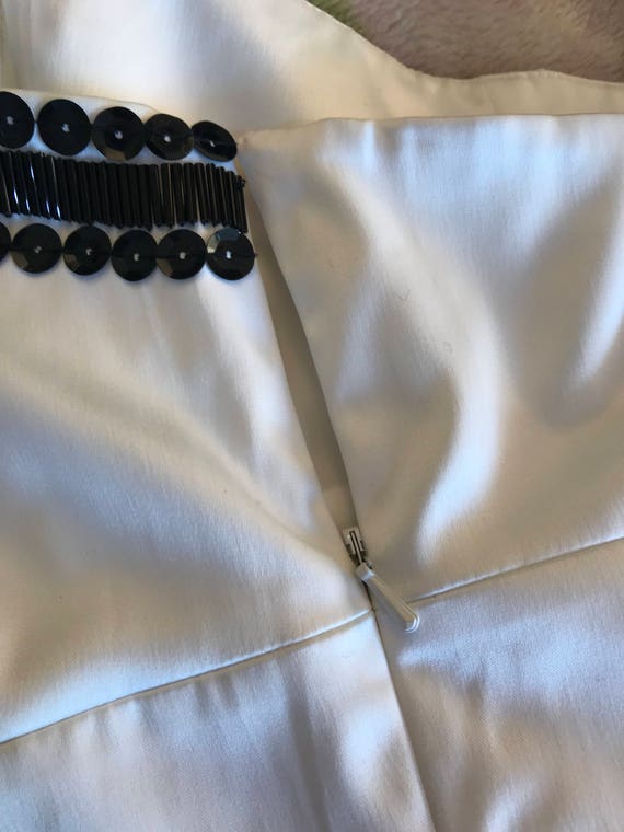 White Embroidered Corset Top Boned Bodice Straple… - image 5