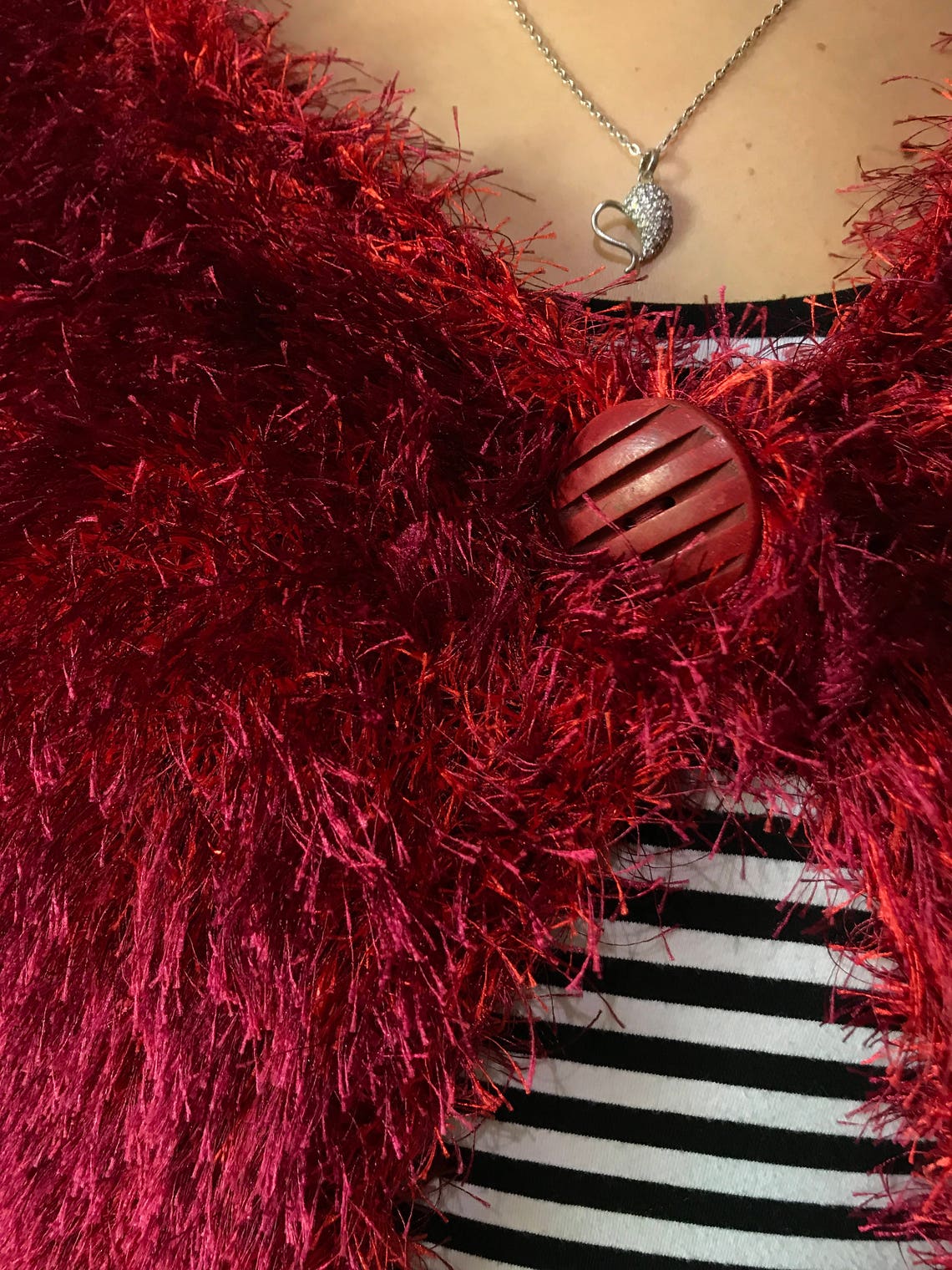 fuzzy eyelash cardigan