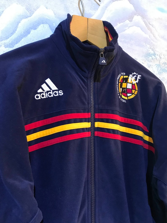 Jahrgang weichen dunkel blau Adidas Sport Jacke Adidas Track Jacke Adidas Jogging Jacke Adidas drei Streifen Jacke Trainingsanzug Jacke Medium Jahrgang weichen dunkel blau Adidas Sport Jacke Adidas Track Jacke Adidas Jogging Jacke Adidas drei Streifen Jacke Trainingsanzug Jacke Medium