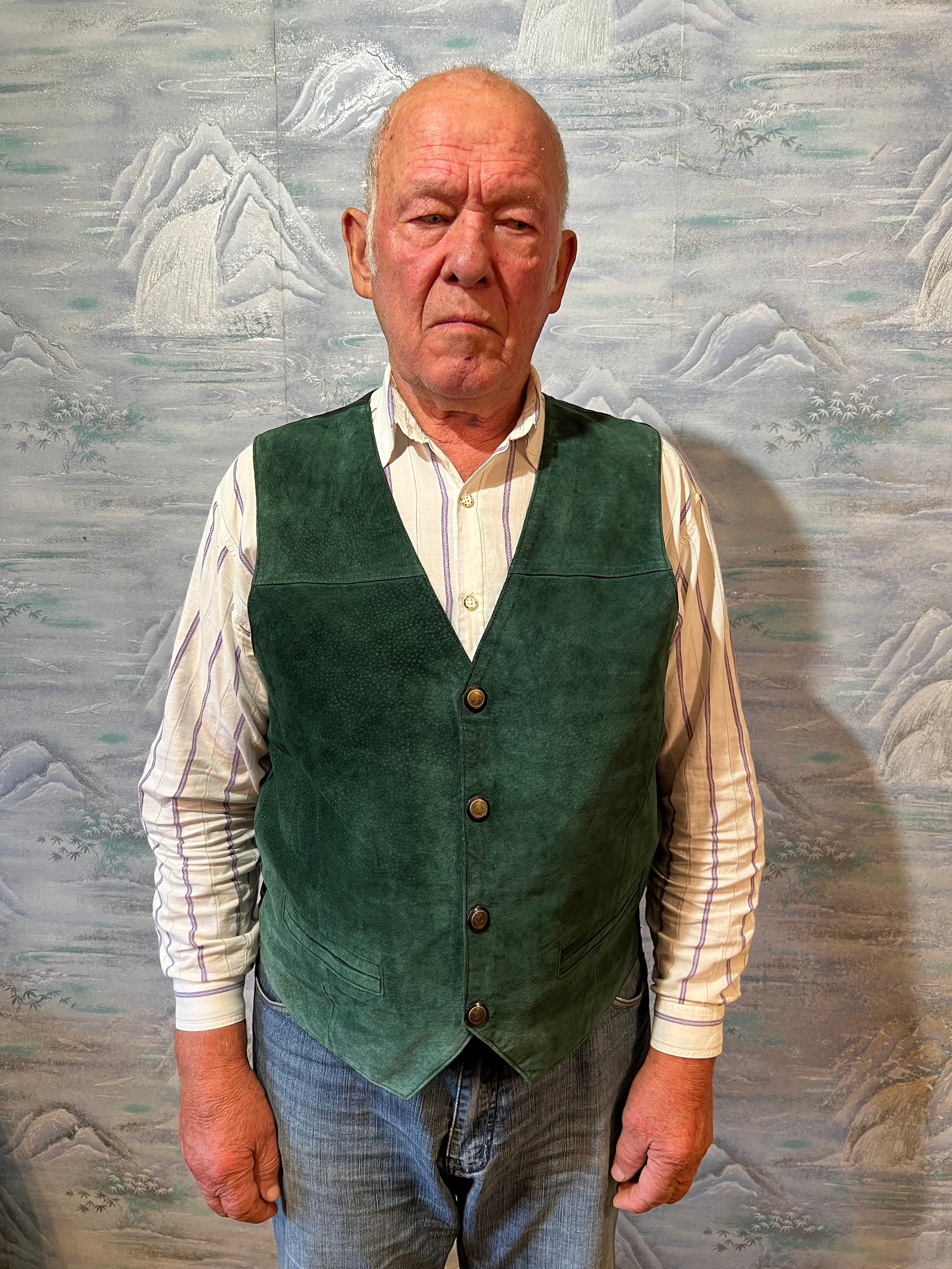 Green Suede Vest - Etsy