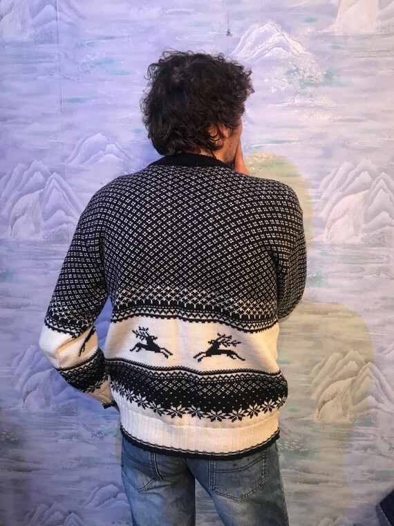 Cerf imprimé pull pull norvégien nordique pull en maille pull homme pull pull épais Bunad pull maille hiver pull grande taille 0d7032 Cerf imprimé pull pull norvégien nordique pull en maille pull homme pull pull épais Bunad pull maille hiver pull grande taille 0d7032