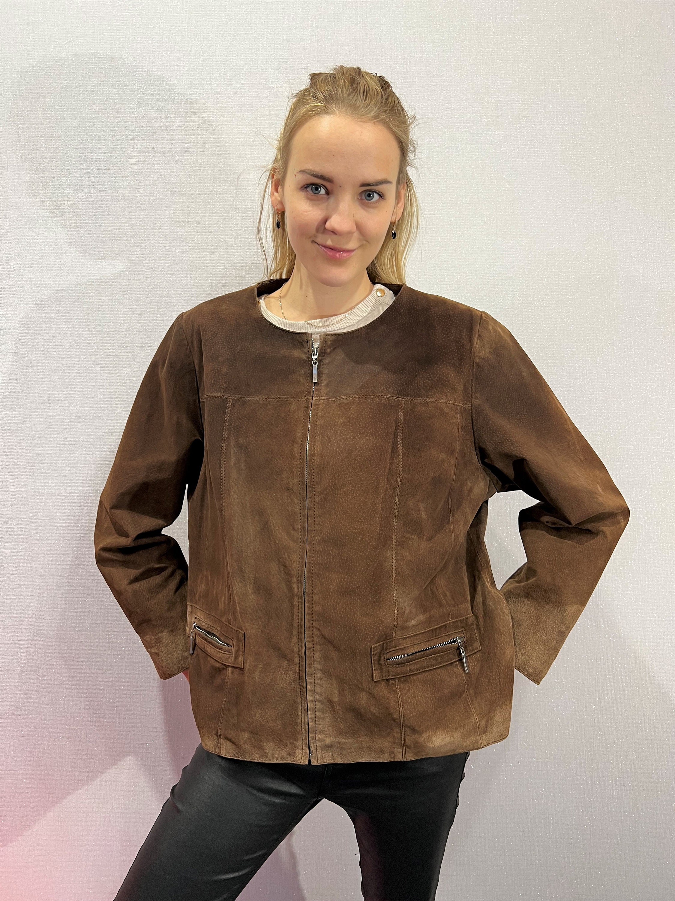 80s LA TANNERIA スエードレザー ウエスタンジャケット 80s LA TANNERIA スエードレザー ウエスタンジャケット キャラメル