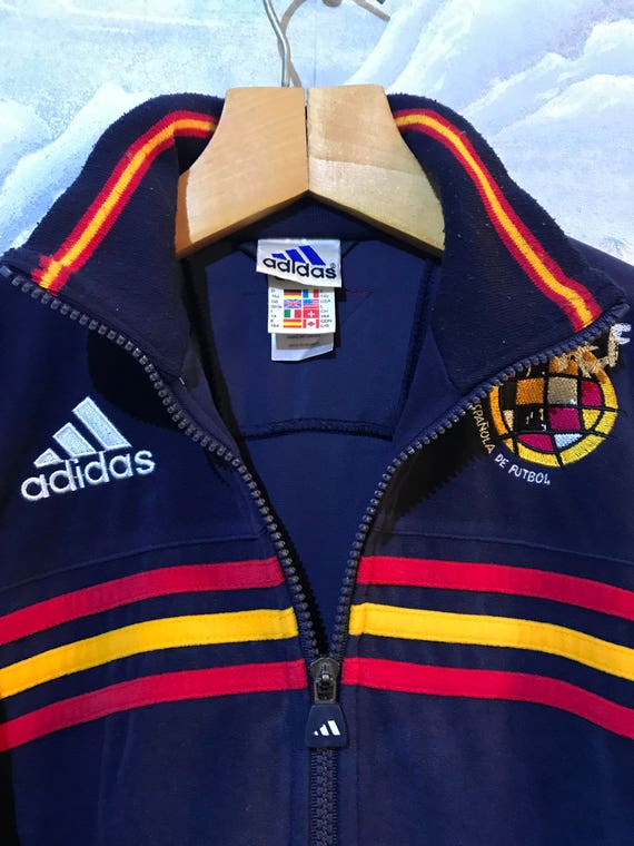 Jahrgang weichen dunkel blau Adidas Sport Jacke Adidas Track Jacke Adidas Jogging Jacke Adidas drei Streifen Jacke Trainingsanzug Jacke Medium Jahrgang weichen dunkel blau Adidas Sport Jacke Adidas Track Jacke Adidas Jogging Jacke Adidas drei Streifen Jacke Trainingsanzug Jacke Medium