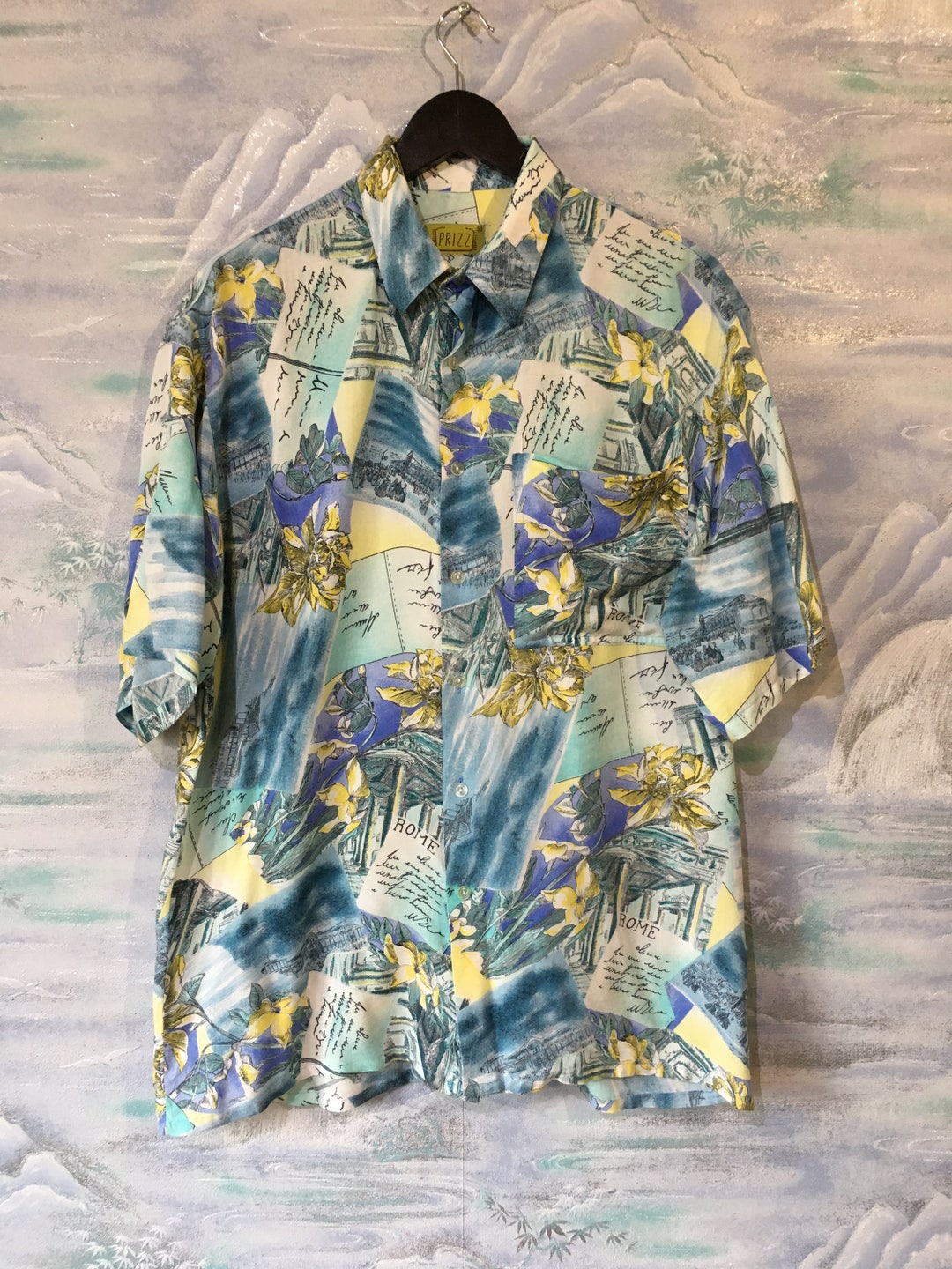 Large Mens Shirt Hawaiian Shirt Vintage Tropical Shirt Mens - Etsy