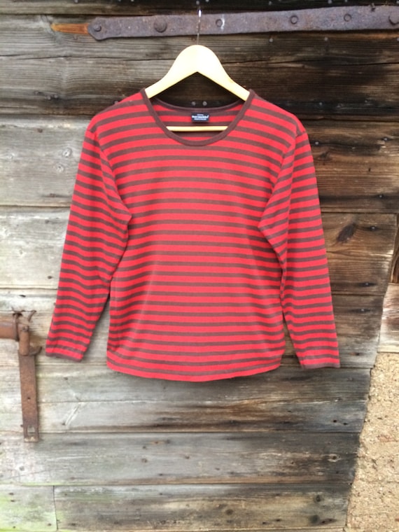 MARIMEKKO shirt Nautical Red top Striped shirt Mar