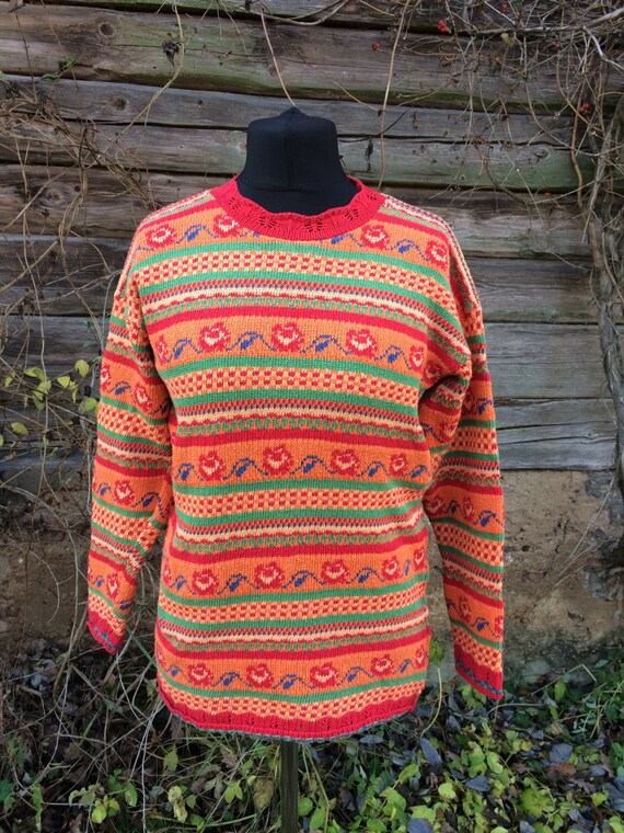 colorful sweater