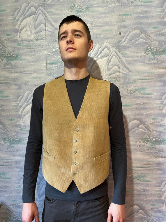 mens corduroy vest