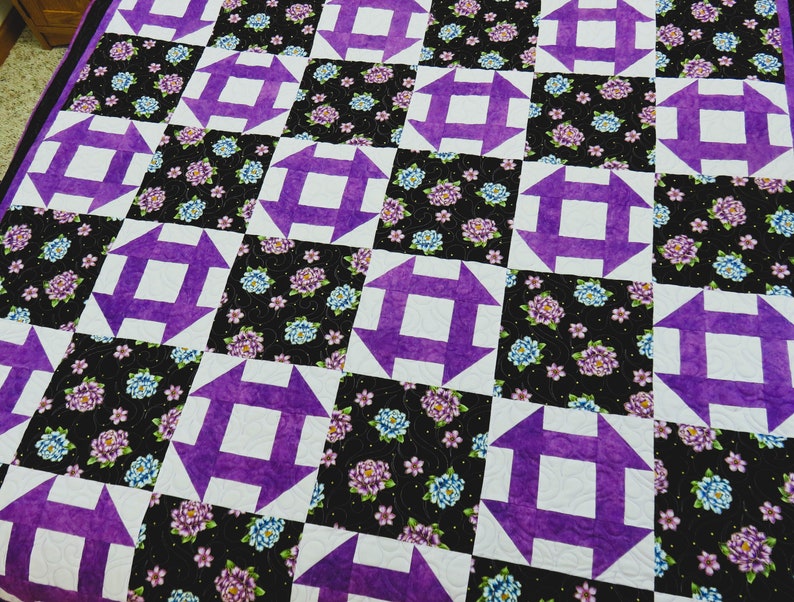 Handmade Quilt for Sale, Large Throw, Lap Blanket, Quilt for Sale