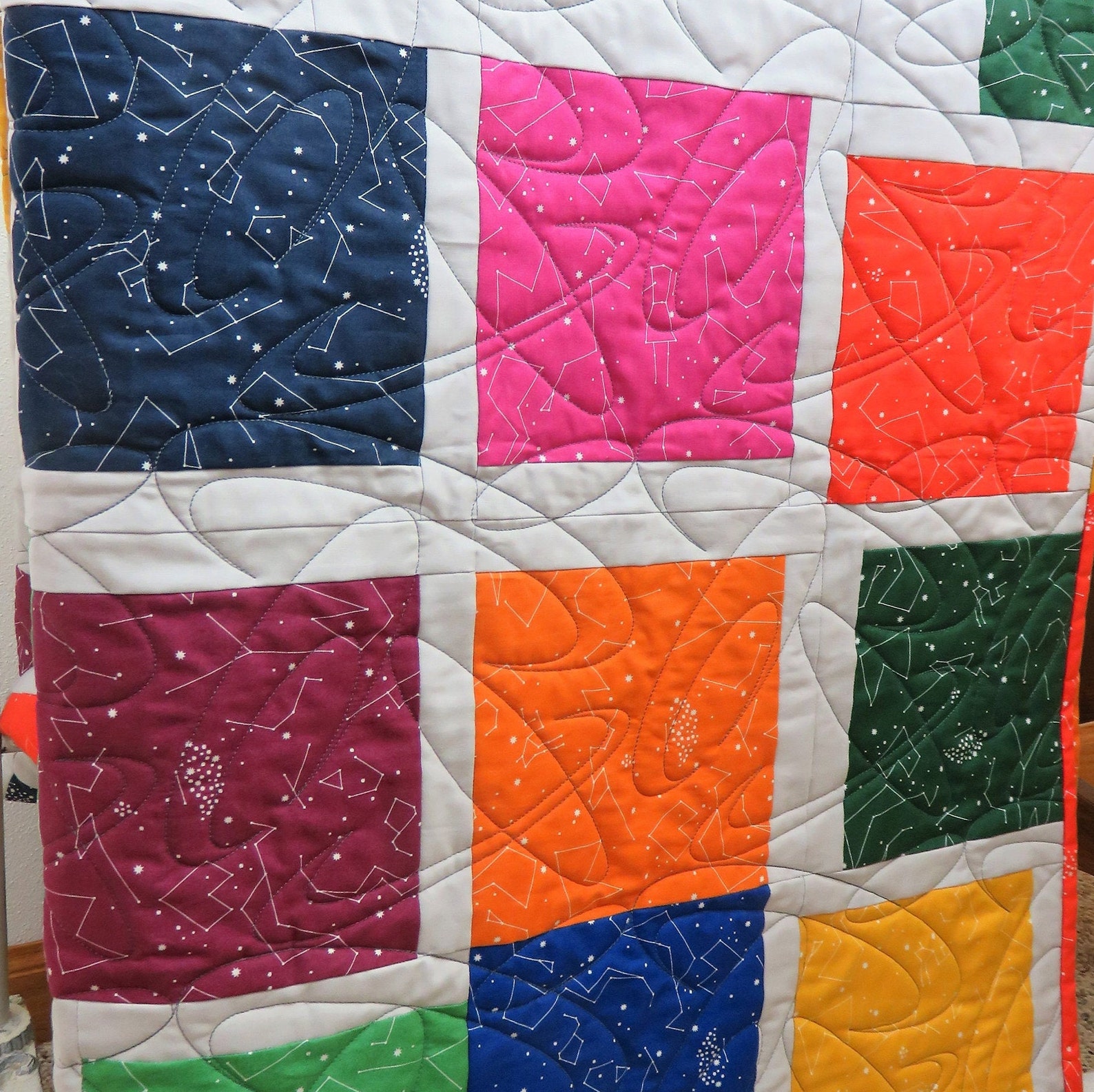 Handmade Quilt for Sale Lap Quilt Throw Quilt Constellation Etsy