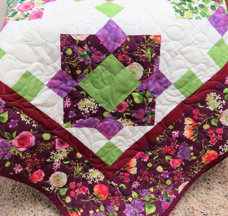 Handmade Quilt for Sale, Quilts for Sale Handmade, Queen Size Blanket, Full Size Quilt With