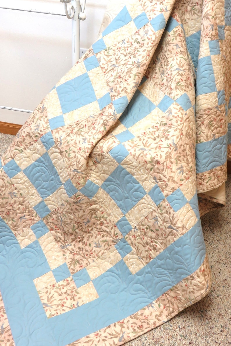 Handmade Quilt for Sale, Throw Quilt, Lap Quilt, Large Blanket, Quilts