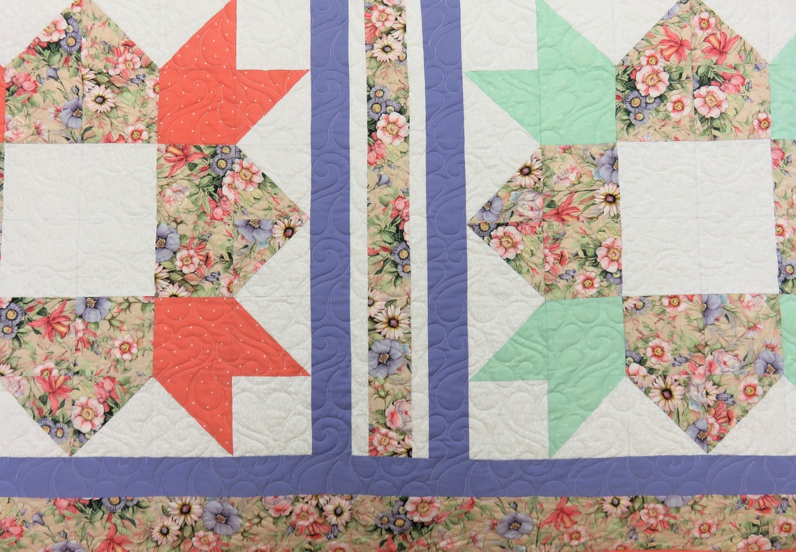 Handmade Full Size Quilt for Sale, Full Size Blanket, Double Size Quilt