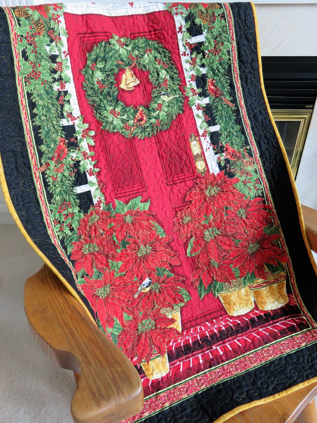 Handmade Holiday Wall Hanging for Sale, Christmas Door Decor, Christmas Wreath, Holiday Table