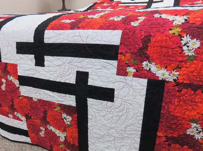 Handmade Quilt for Sale Queen Size Quilt With Extra Length Etsy