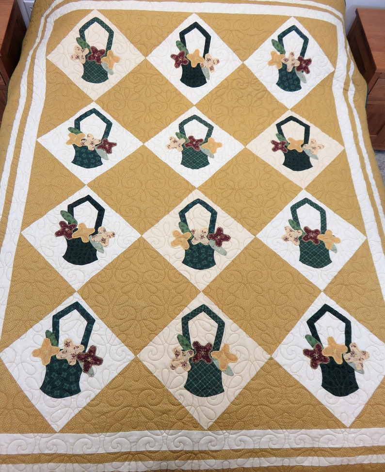 Vintage Quilt for Sale, Antique Quilt for Sale, Handmade Twin Size